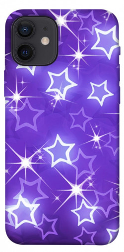 Чехол itsPrint Purple sparkles для Apple iPhone 12 Pro (6.1")