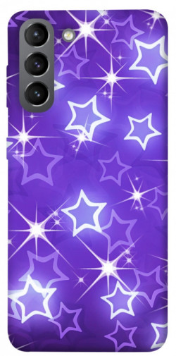 Чохол itsPrint Purple sparkles для Samsung Galaxy S21