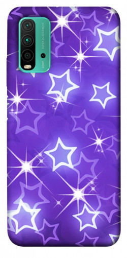 Чехол itsPrint Purple sparkles для Xiaomi Redmi Note 9 4G / Redmi 9 Power / Redmi 9T