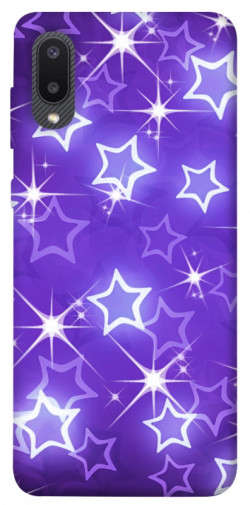 Чохол itsPrint Purple sparkles для Samsung Galaxy A02