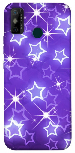 Чехол itsPrint Purple sparkles для TECNO Spark 6 Go