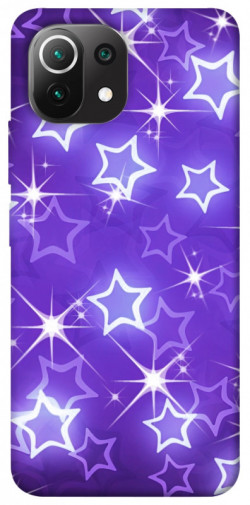 Чехол itsPrint Purple sparkles для Xiaomi Mi 11 Lite