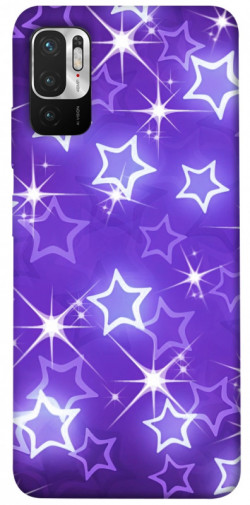 Чехол itsPrint Purple sparkles для Xiaomi Redmi Note 10 5G