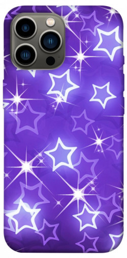 Чехол itsPrint Purple sparkles для Apple iPhone 13 Pro Max (6.7")
