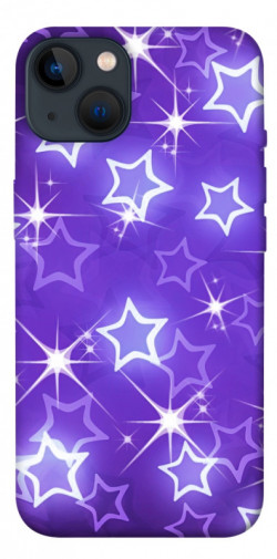 Чехол itsPrint Purple sparkles для Apple iPhone 13 (6.1")