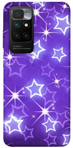Чехол itsPrint Purple sparkles для Xiaomi Redmi 10