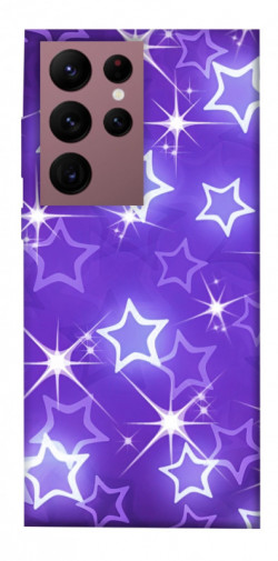 Чехол itsPrint Purple sparkles для Samsung Galaxy S22 Ultra