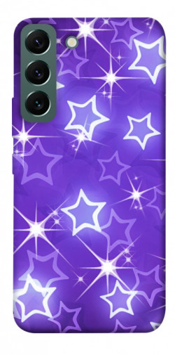 Чехол itsPrint Purple sparkles для Samsung Galaxy S22