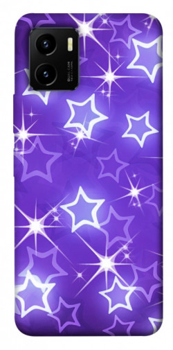 Чехол itsPrint Purple sparkles для Vivo Y15s