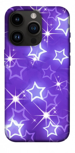 Чехол itsPrint Purple sparkles для Apple iPhone 14 Pro (6.1")