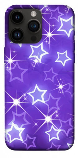 Чехол itsPrint Purple sparkles для Apple iPhone 14 Pro Max (6.7")