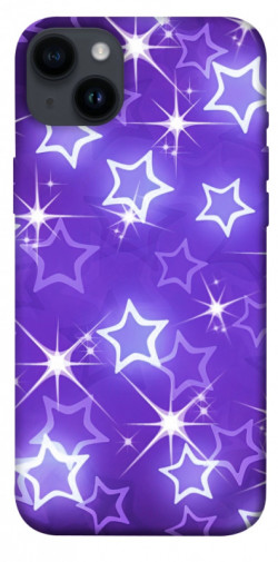 Чехол itsPrint Purple sparkles для Apple iPhone 14 Plus (6.7")