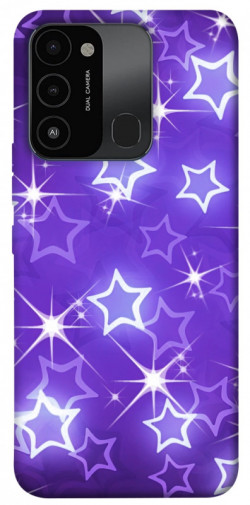 Чехол itsPrint Purple sparkles для TECNO Spark 8C