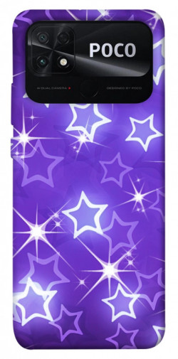 Чехол itsPrint Purple sparkles для Xiaomi Poco C40