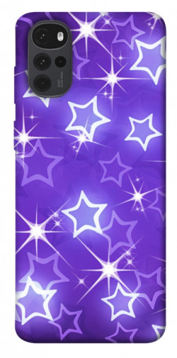 Чехол itsPrint Purple sparkles для Motorola Moto G22