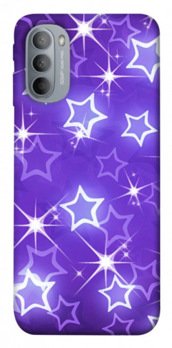 Чехол itsPrint Purple sparkles для Motorola Moto G31