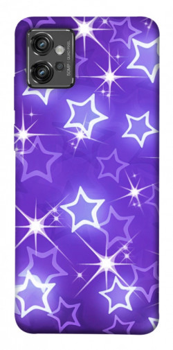 Чехол itsPrint Purple sparkles для Motorola Moto G32