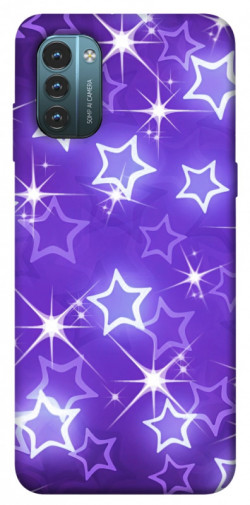 Чехол itsPrint Purple sparkles для Nokia G21