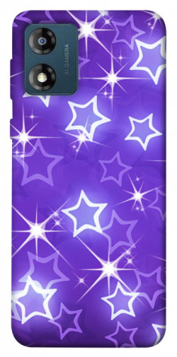 Чехол itsPrint Purple sparkles для Motorola Moto E13