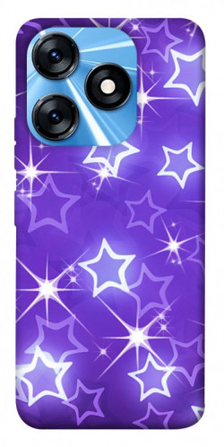 Чохол itsPrint Purple sparkles для TECNO Spark 10 Pro