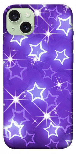Чехол itsPrint Purple sparkles для Apple iPhone 15 Plus (6.7")