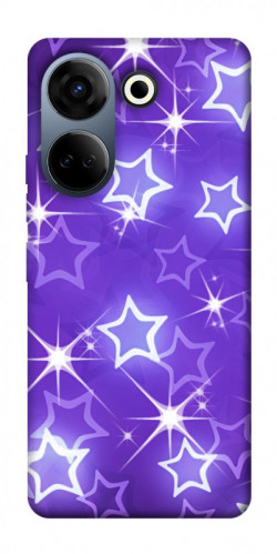 Чехол itsPrint Purple sparkles для TECNO Camon 20 Pro (CK7n)