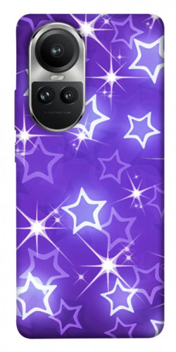 Чехол itsPrint Purple sparkles для Oppo Reno 10