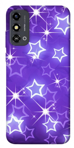Чехол itsPrint Purple sparkles для ZTE Blade A53