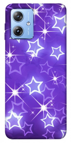 Чехол itsPrint Purple sparkles для Motorola Moto G84