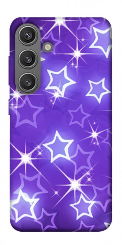 Чехол itsPrint Purple sparkles для Samsung Galaxy S24