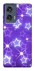 Чехол itsPrint Purple sparkles для Motorola Edge 50 Fusion