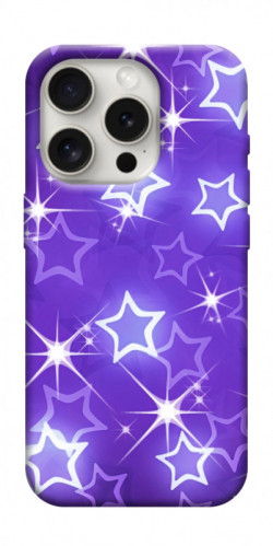 Чехол itsPrint Purple sparkles для Apple iPhone 16 Pro (6.3")