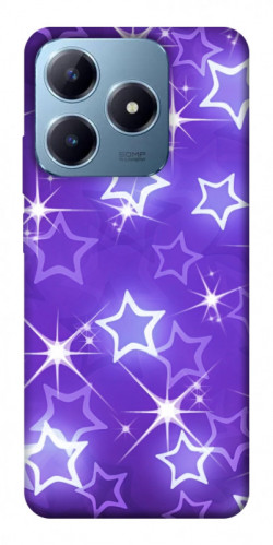 Чехол itsPrint Purple sparkles для Realme C63 4G