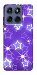 Чехол itsPrint Purple sparkles для Motorola Edge 60 Fusion