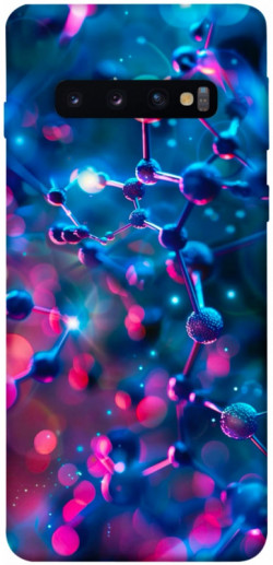 Чохол itsPrint Neon molucula для Samsung Galaxy S10