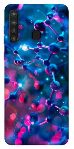 Чехол itsPrint Neon molucula для Samsung Galaxy A21