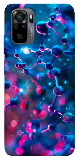 Чехол itsPrint Neon molucula для Xiaomi Redmi Note 10 / Note 10s