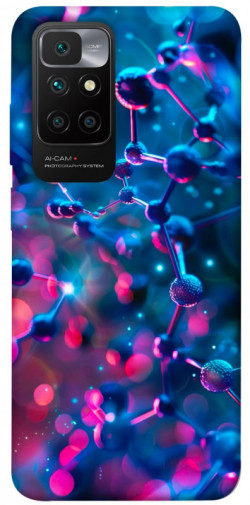 Чохол itsPrint Neon molucula для Xiaomi Redmi 10