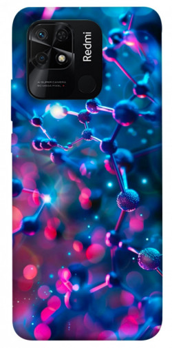 Чехол itsPrint Neon molucula для Xiaomi Redmi 10C