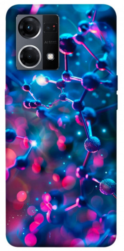 Чохол itsPrint Neon molucula для Oppo Reno 7 4G