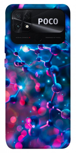 Чехол itsPrint Neon molucula для Xiaomi Poco C40