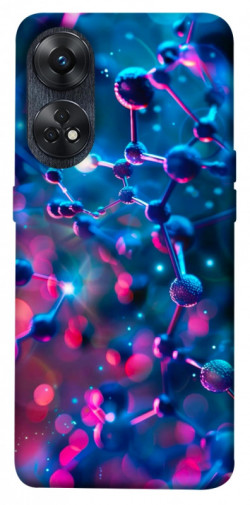 Чохол itsPrint Neon molucula для Oppo Reno 8 T 4G