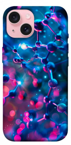 Чехол itsPrint Neon molucula для Apple iPhone 15 (6.1")