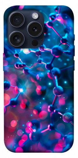 Чехол itsPrint Neon molucula для Apple iPhone 15 Pro (6.1")