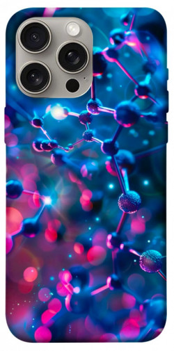 Чохол itsPrint Neon molucula для Apple iPhone 15 Pro Max (6.7")