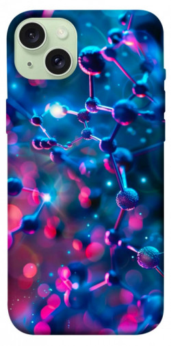 Чохол itsPrint Neon molucula для Apple iPhone 15 Plus (6.7")