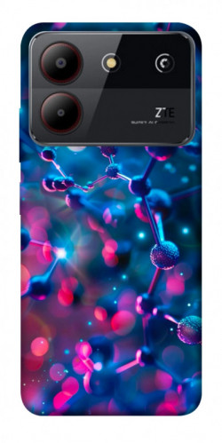 Чохол itsPrint Neon molucula для ZTE Blade A54 4G