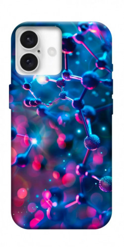 Чехол itsPrint Neon molucula для Apple iPhone 16 Plus (6.7")