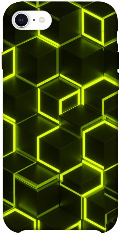 Чехол itsPrint Neon hexagon для Apple iPhone 7 / 8 (4.7"), паттерн, купить оптом с доставкой