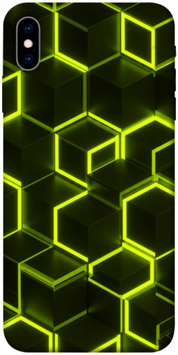 Чехол itsPrint Neon hexagon для Apple iPhone X (5.8")